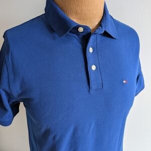NEW! Tommy Hilfiger Blue Polo Shirt Classic Style